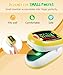 Yohcuro Fingertip Pluse Oximeter for Small Fingers, USB-C Rechargeable Oxygen Monitor, Cute Cartoon Design, Sports & Aviation Use, Applicable for Kids & Children (Yellow)