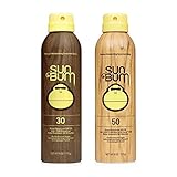 Sun Bum Sun Bum Original Spf 30 and 50 Sunscreen Spray Vegan and Reef Friendly (octinoxate & Oxybenzone Free) Broad Spectrum Moisturizing Uva/uvb Sunscreen With Vitamin E 2 Pack