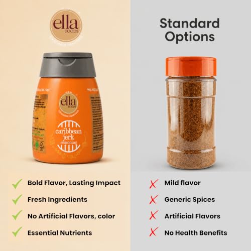Image of Ella Foods Seasoning | Caribbean Jerk|Pack of 2|Cryogenic Spices | 99% Microbial-free | 100 grams each