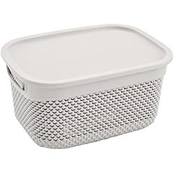 Sevenon Ventilador 7H SEVENON Cesta Mediana Rectangular con Tapa 6,6 litros 7house