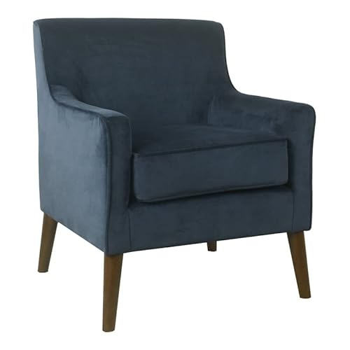 Homepop Davis Mid-Century Accent Chair, Navy #TOP11