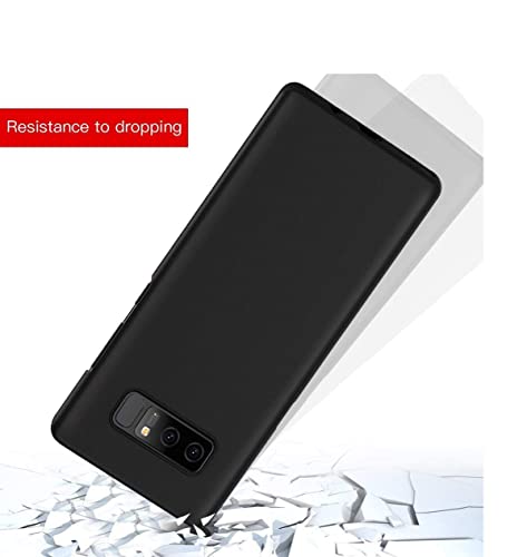 Image of Mobile Back Cover Case for Samsung Galaxy Note 8 (Silicone Case|CameraProtection|Black SC1510)