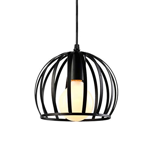 Lámpara de cesta industrial vintage para crear un ambiente acogedor en tu balcón