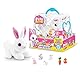 Pets Alive Mama Bunny Surprise von ZURU, realistischer, elektronischer Plüschhasen-Roboter, Überraschungsspielzeug für Kinder.
