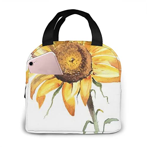 Grandi Petali Stampati Grandi Sacchetti Per Il Pranzo Al Sacco Per Il Pranzo Isolato Riutilizzabile Al Sacco Per Il Pranzo, Contenitore Per Il Pranzo Portatile Per Ragazzi E Ragazze, Per Lavoro, Picni