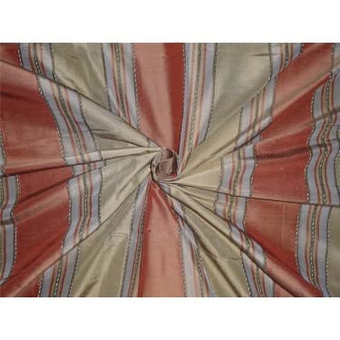 Tissu soie Dupioni DUPS27 à rayures pour robe de cocktail chic