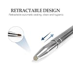 Quacc Double-ended Lip Makeup Brush, Retractable Lip Brush for Lipstick, Lip Gloss, Eyeshadow (Silver) - Image 5