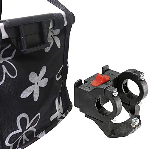 URBEST Bike Basket,Small Pets Cat Dog Folding Carrier,Removable Bicycle Handlebar Front Basket, Quick Release and Easy… - Image 5