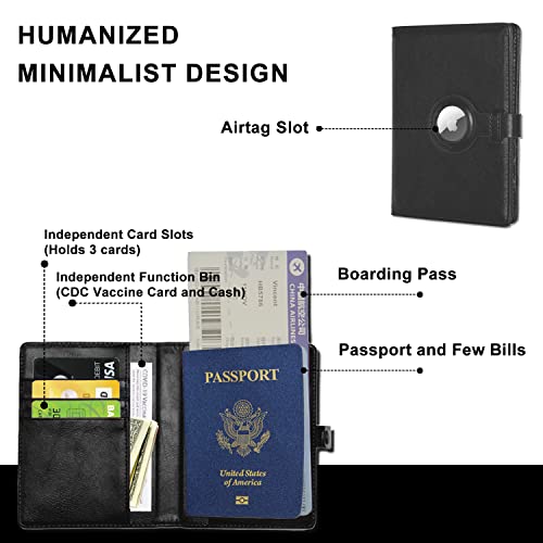 HOORINB Portefeuille de passeport de voyage pour hoe et fee avec