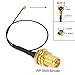 onelinkmore UFL to SMA M.2 NGFF IPX MHF4 to RP SMA Female (Male pin) RF Pigtail WiFi Antenna Extension Cable 0.81mm for PCI WiFi Card Wireless Router M.2 Cards Pack of 2 (19.6 inch (50 cm))