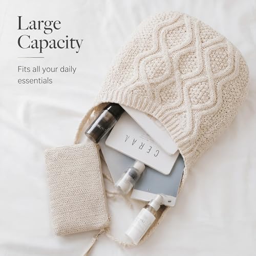 Bolso de crochet para mujer con billetera de pulsera miniatura 6