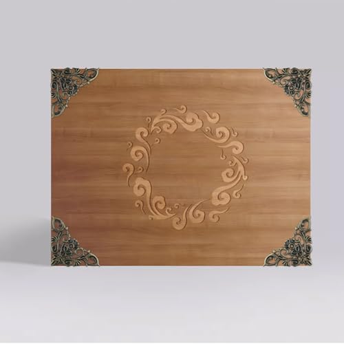Image of Geesatis Antique Bronze Corner Protectors,20 Pack Decorative Edge Guards | Metal Findings for Crafts Corner Pieces,Book Corner Protectors,Decorative Edge Guards for Photo, Books,Jewelry Boxes