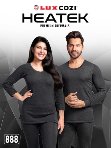 Image of Lux Cozi HEATEK Women's Ultra Soft Cotton 3 /4th Sleeves Thermal Top | Enhanced Flexibility | Deep Neck Ideal for Layering | Pack of 1