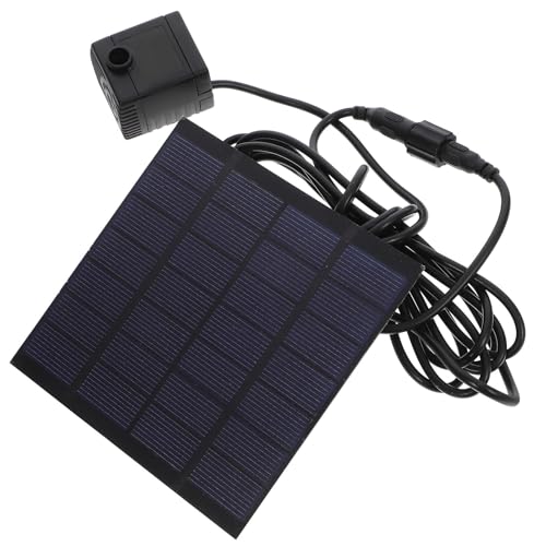 HOMOCONO Bomba de Agua Sumergible Energía Solar para Estanque y Fuente, Capacidad 180 L/h, Material Plástico Resistente y Diseño Ventosas Integradas
