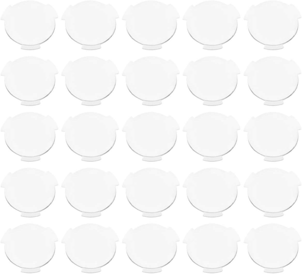 Kichvoe 40pcs Vr Lenses Biconvex 25mm Diameter 45mm Focal Length PC Plastic 3D Glasses Lens Accessories Ergonomic Design for Virtual Reality Headsets