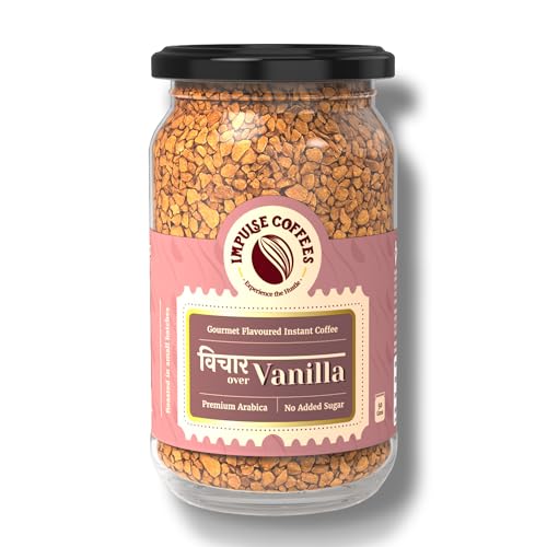 Image of Impulse Coffees Vichaar Over Vanilla | Vanilla Instant Coffee Powder | Ideal For Hot & Cold Coffee | Coffee Powder In Fresh | Smooth Medium Roast | Coffee Vanila Flavour | Jar Packed | 50 Gms
