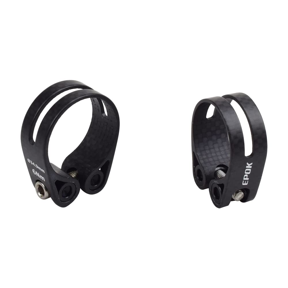 Morsetto reggisella bici Morsetto reggisella bici, 14g Morsetti reggisella bici in carbonio Morsetti reggisella bici in fibra di carbonio impermeabili 31,8 mm 34,9 mm Super leggero(3k Matte 31.8mm)