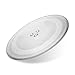 IMPRESA 11.25-Inch Microwave Glass Plate Replacement - Compatible with GE & Samsung Microwaves - Clear Round Glass Turntable Tray - Microwave Plate Replacement