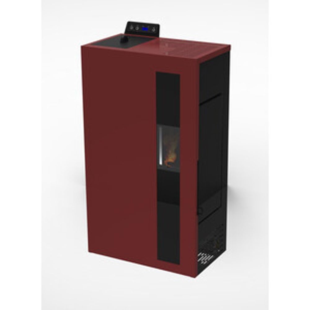 1 PZ C STUFA PELLET SLIM BRONTE 5 BORDEAUX NextradeItalia Mod.FERX.AENIRA