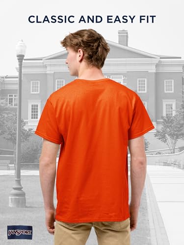 Image of JanSport NCAA Officially Licensed Campus Short Sleeve T Shirt for Men, Soft & Breathable Pre-Shrunk Cotton Crewneck T Shirt