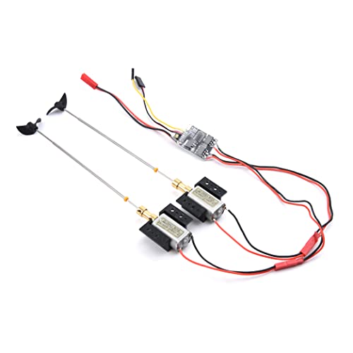 YoungRC Dual Way Bidirectional Brushed ESC RC 5A Brushed ESC 2S-3S RC ESC Speed Control+180 Motors...