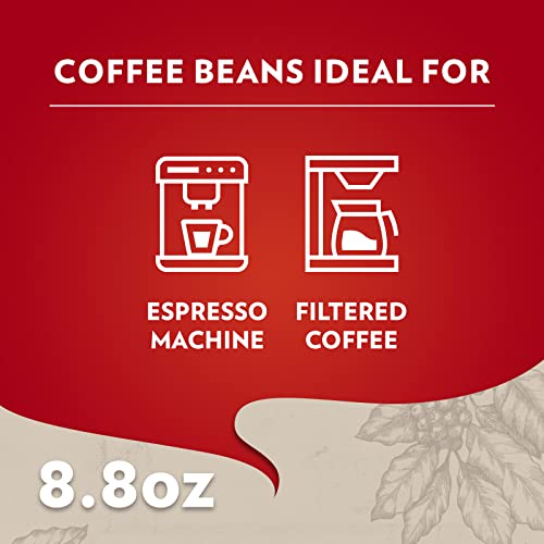 Image of Lavazza Qualita Rossa Ground Coffee, Medium Roast, Arabica and Robusta Blend, 8.8 oz Brick