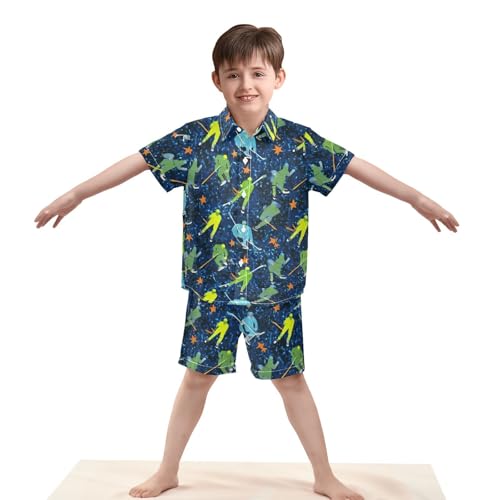 Image of Boccsty Ice Cream Drip Boy Summer Shorts Sets Hawaiian Toddler Boys T-Shirt & Pants 2 Pcs 3T-10T