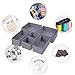 homyfort Dresser Drawer Organizer, Foldable Cloth Storage Box Closet Cube Basket Bins Containers Divider with Drawers for Underwear, Bras, Socks, Ties, Scarves, Set of 6, Grey