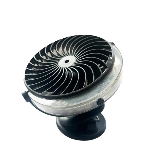 PAMEX Ventilador-Humificador USB portátil, mini, silencioso, 5 velocidades, ángulo 360°, funciona con enchufe o batería externa, ideal para oficina, hogar, camping, coche y escuela (NEGRO)