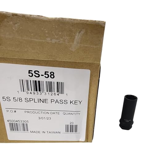 Image of Gorilla Automotive 5S-58 5S 5 /8 Spline Passenger Lug Nut Key