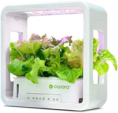 PerfectPrime aspara® Stylist Lite Smart Grower, 8 Grow pods, All Seasons Indoor Garden/Support Apple iOS and Google Android app