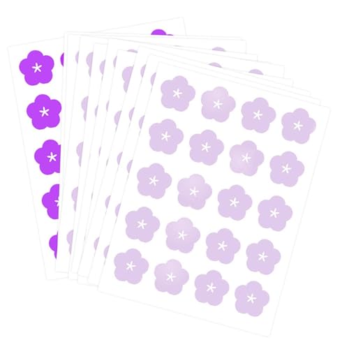 10 hojas de pegatinas UV - 200 parches portátiles en forma de flor, ayuda a la protección de la piel, recordatorio de exposición al sol para adultos y indicadores, fácil de reaplicar