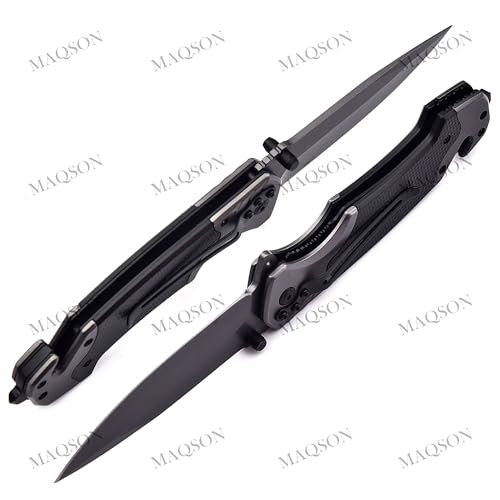 Taschenmesser für Outdoor & Survival Taschenmesser mit Glasbrecher, Gurtschneider Jagdmesser Messer Outdoo Camping MAQ2083B