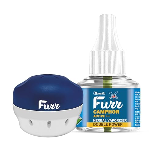 Image of Camphor Active++ Liquid Vapouriser Double Power Mosquito Repellent Vaporiser Refill No Kerosene Oil Poison Free Non- Toxic Chemical-Free (45ml,Pack of 6)