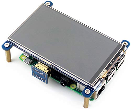 Image of waveshare 4 inch HDMI LCD IPS Display 800x480 Resolution Resistive Touch Screen HDMI Interface for Raspberry Pi 4B /3B+ /3B /2B /B+ /A+ /Zero W,Support Raspbian /Ubuntu /Kali /Retropie