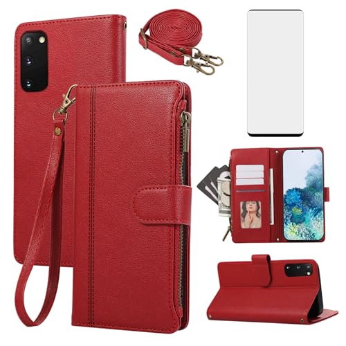 Housse Samsung S20+ 5G Asuwish en cuir pour libérer vos mains lors de vos sorties