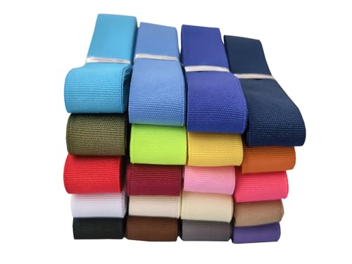 7/8 Inch Bias Tape 40 Yards 20 Colors Polyester Binding Tape for Sewing Craft (Mixed Color 1, 290402)