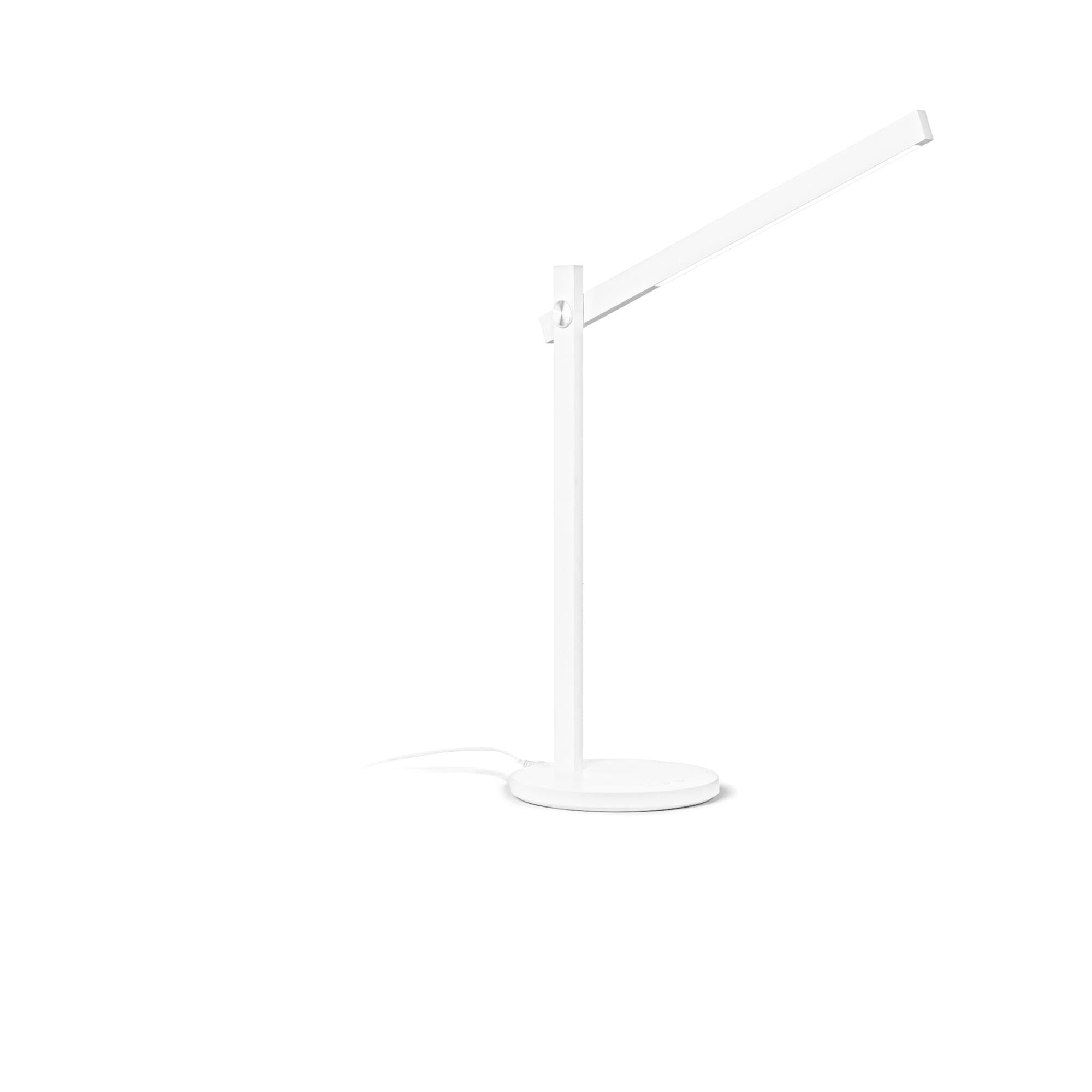 Ideal Lux PIVOT Lampada da tavolo LED integrata dimmerabile bianca, interruttore integrato, 3000K