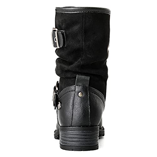 GLOBALWIN Women's Black Booties Comfortable Fashion Ankle Boots For Women Low Heel Size 6M - image 5