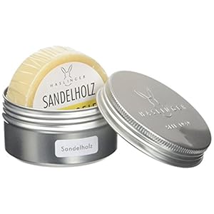 HASLINGER Sandelhout Scheerzeep in Aluminium Case, 60 g