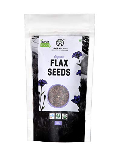 Image of Organicana Certified Organic Omega Rich Chia and Flax Seeds (Alsi) Combo 150gms Each| Rich Source of Omega 3 and 6| Great for Weight Loss | High Fiber and Protein | Directly from Indian Farmers