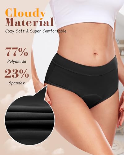 Image of Incontinence Underwear for Women Heavy Flow, Leak-Proof Panties High Waist
