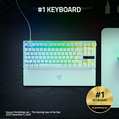 Image of Razer Huntsman V3 Pro TKL 8KHz Esports Gaming Keyboard, White (Pack of 5)