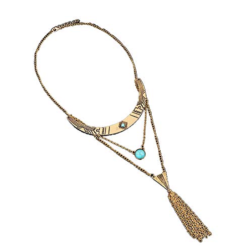 Image of Yellow Chimes Gold-Plated Alloy Necklace for Women and Girls