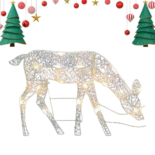 Rentier Figuren Weihnachtsdeko, Rentier Beleuchtet Aussen...