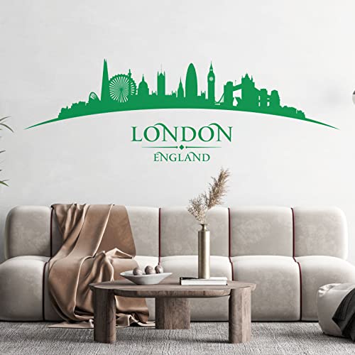 Sticker mural pour chambre à coucher et salon Motif horizon d'Angleterre de Londres