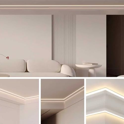 Moulure plafond LED : fixez votre éclairage indirect en surface sans percer - 8