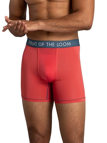 Image of Fruit of the Loom Men's Getaway Boxer Briefs, Lightweight Breathable Fabric, Quick Dry & Odor Control