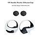 HMHAMA VR Schutzhülle Case Cover Set Kompatibel für PS VR2, VR Headset Silikon Case Shell Lens Cover Controller Rutschfeste Silikon Pads Rocker Cap