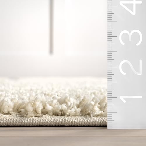 Tapete nuLOOM Carolyn Modern Shag 2x3 Cream/Blue miniatura 2